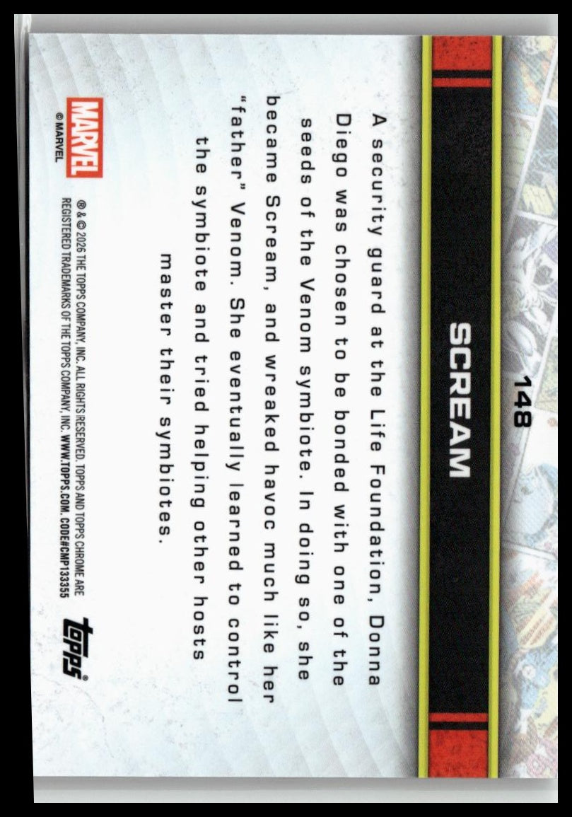 2026 Topps Chrome Marvel Comics #148 Scream