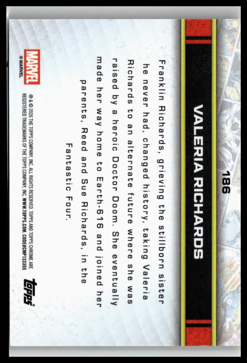 2026 Topps Chrome Marvel Comics #186 Valeria Richards