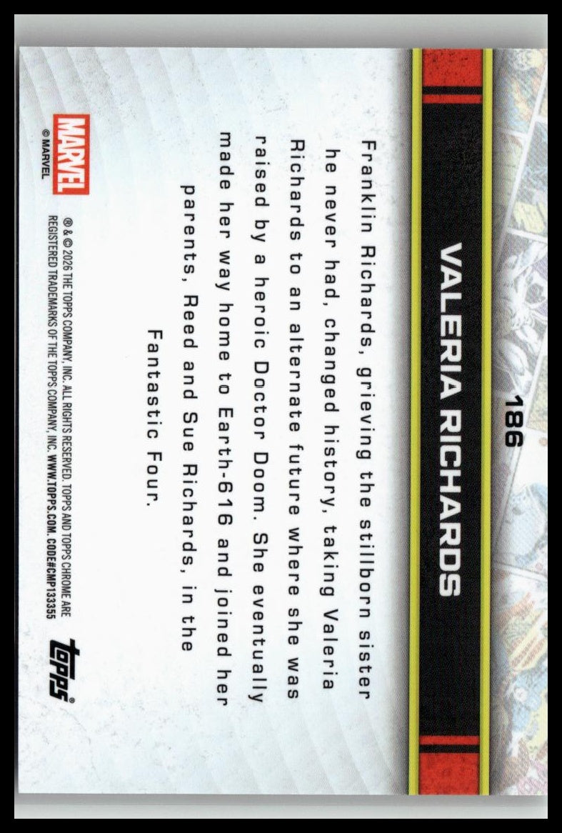 2026 Topps Chrome Marvel Comics #186 Valeria Richards