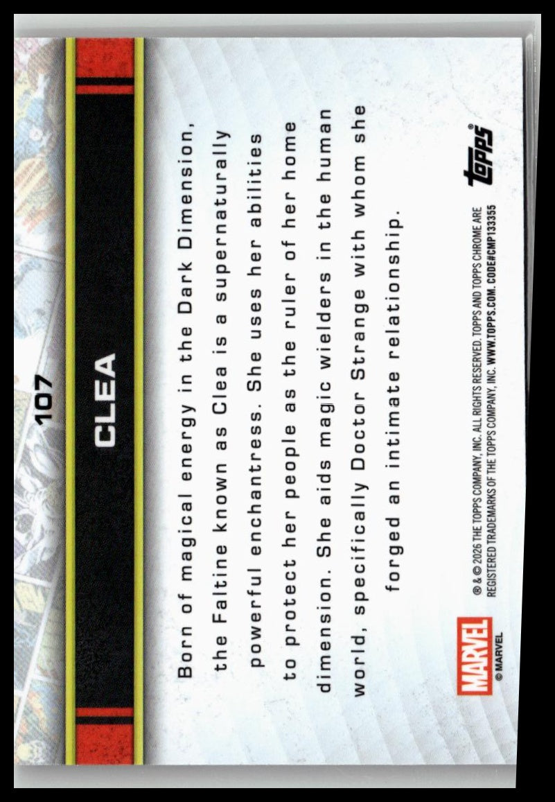 2026 Topps Chrome Marvel Comics #107 Clea