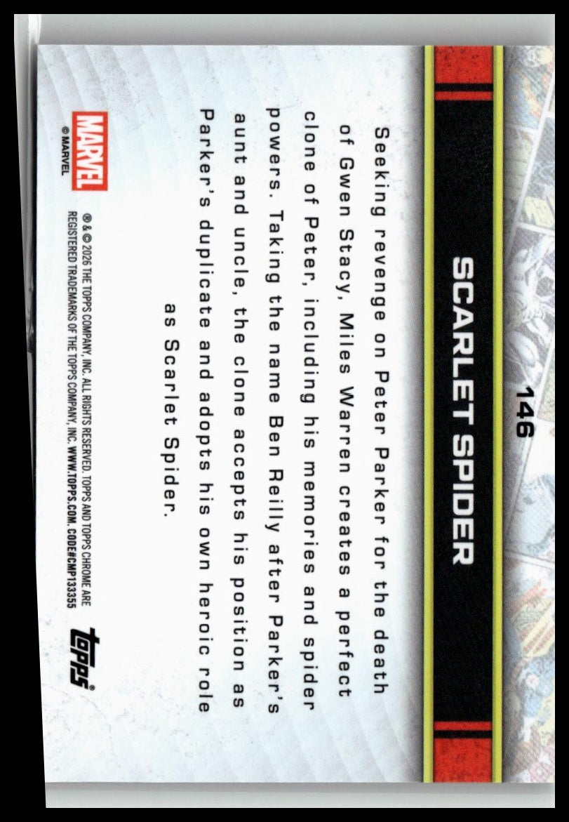2026 Topps Chrome Marvel Comics #146 Scarlet Spider