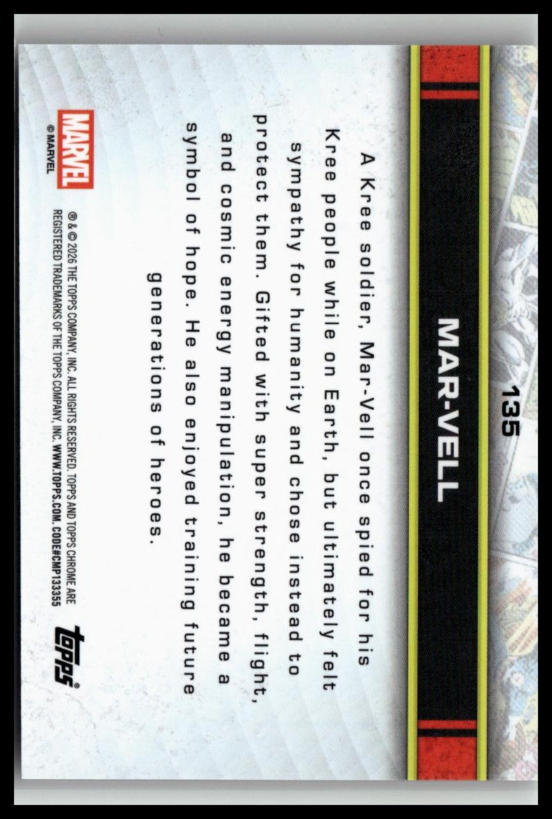 2026 Topps Chrome Marvel Comics #135 Mar-Vell