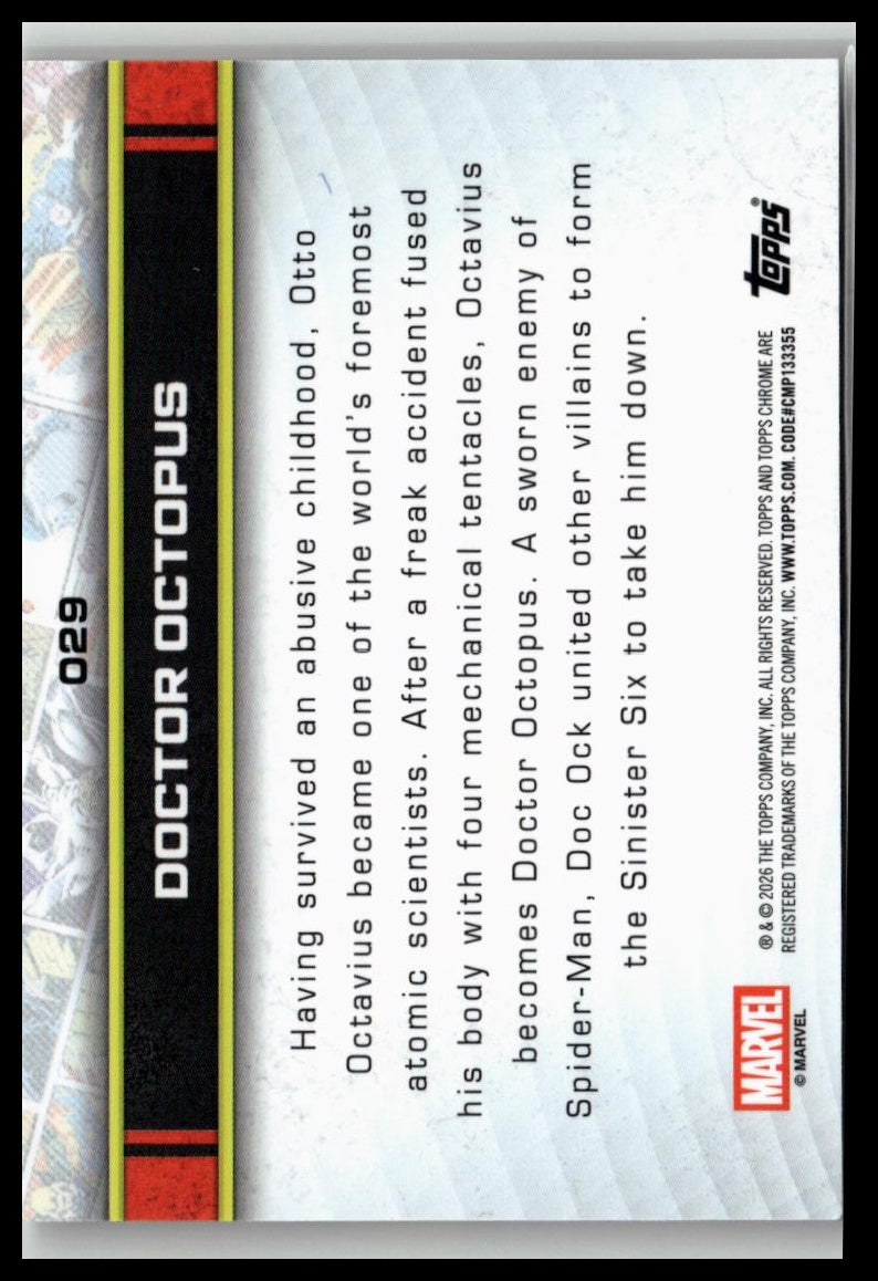 2026 Topps Chrome Marvel Comics #29 Doctor Octopus