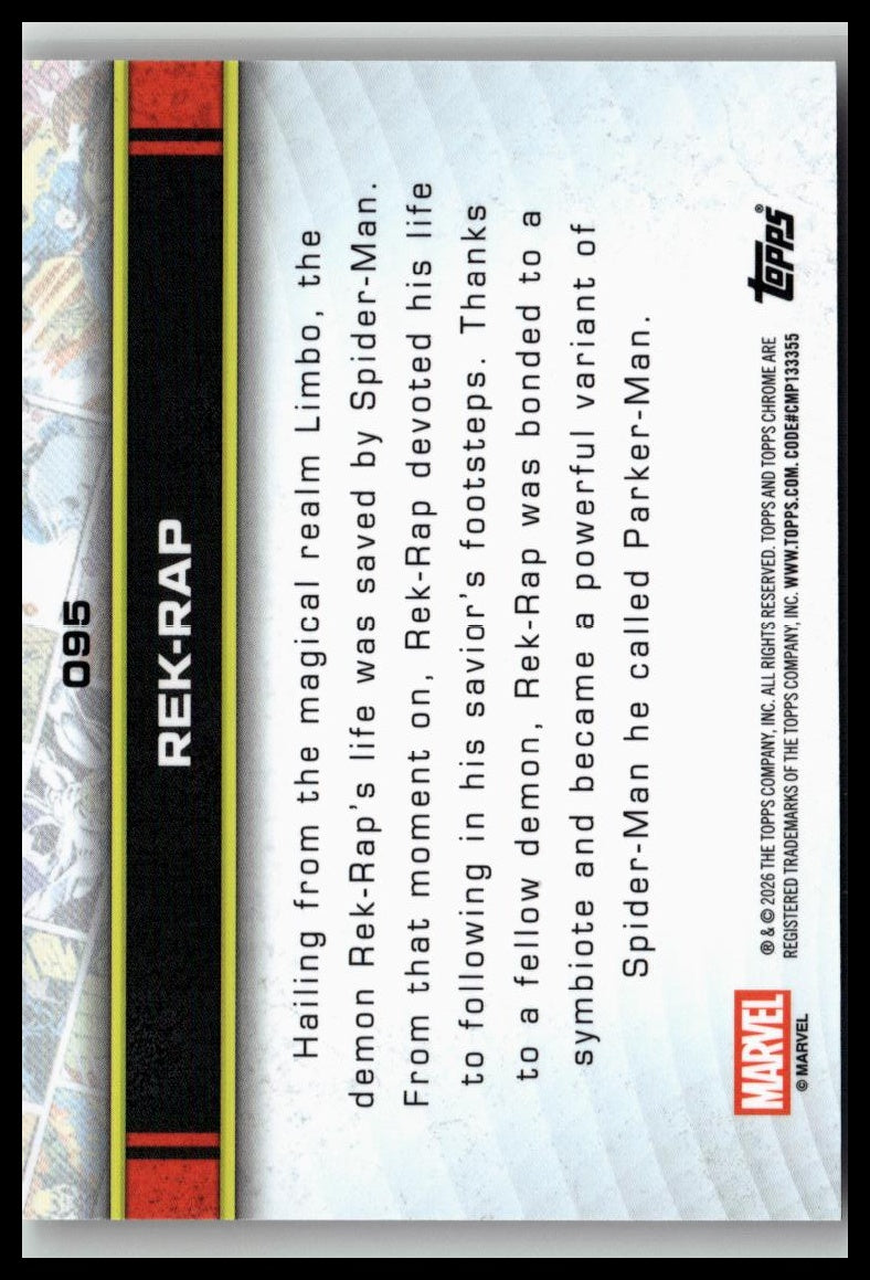 2026 Topps Chrome Marvel Comics #95 Rek-Rap