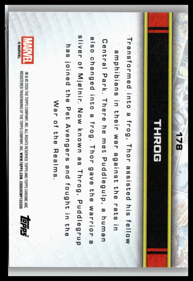 2026 Topps Chrome Marvel Comics #178 Throg