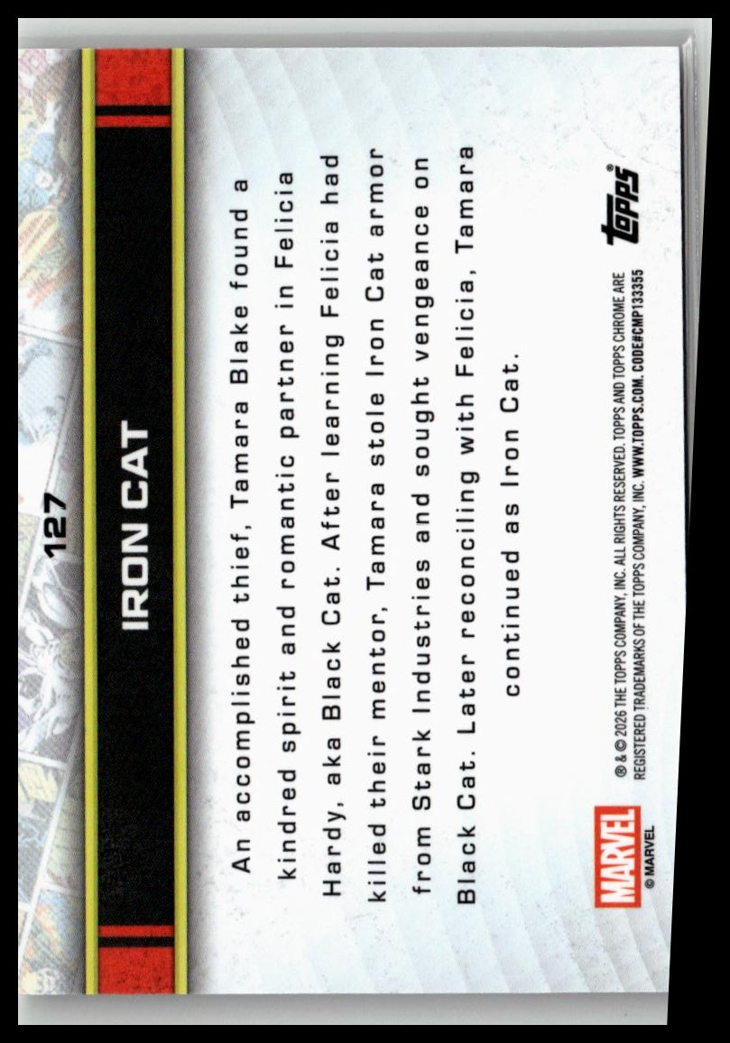 2026 Topps Chrome Marvel Comics #127 Iron Cat
