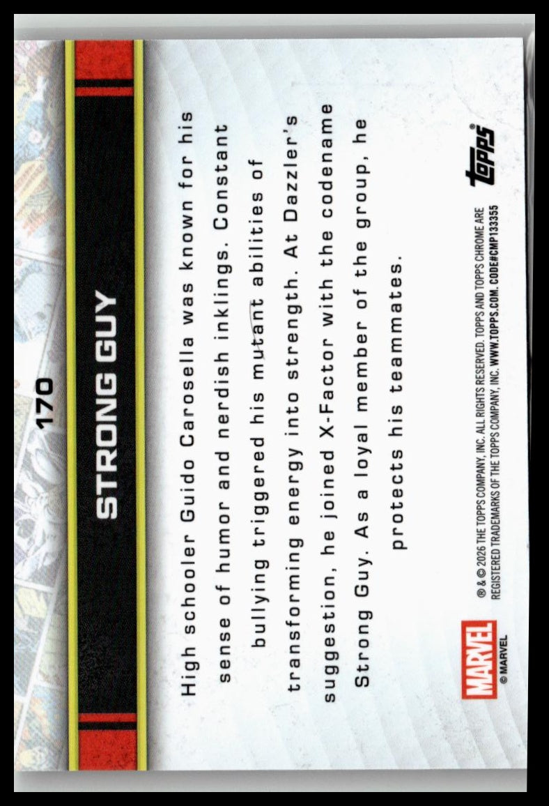 2026 Topps Chrome Marvel Comics #170 Strong Guy