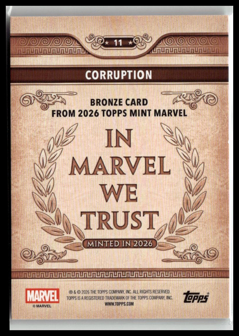 2026 Topps Marvel Mint #11 Corruption
