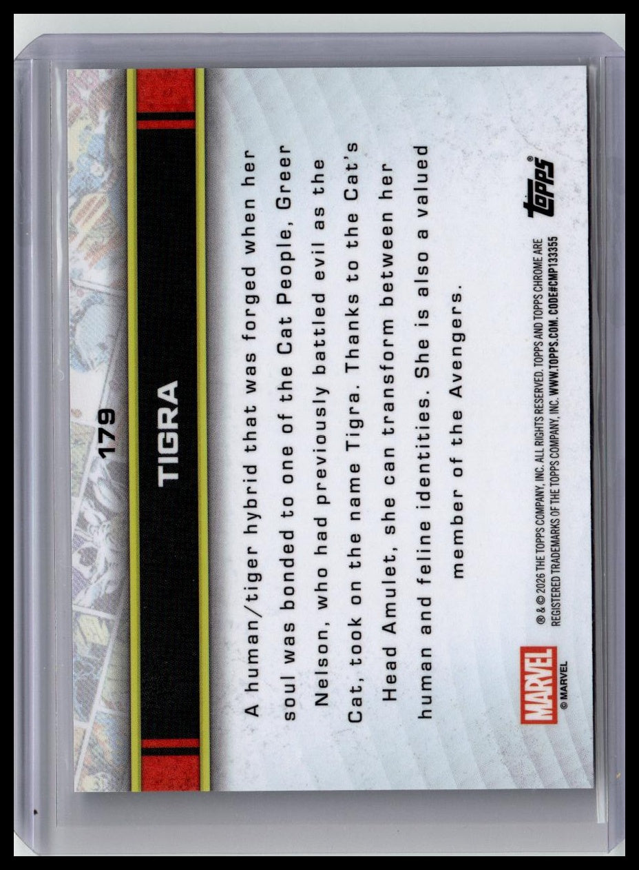 2026 Topps Chrome Marvel Comics Sapphire #179 Tigra