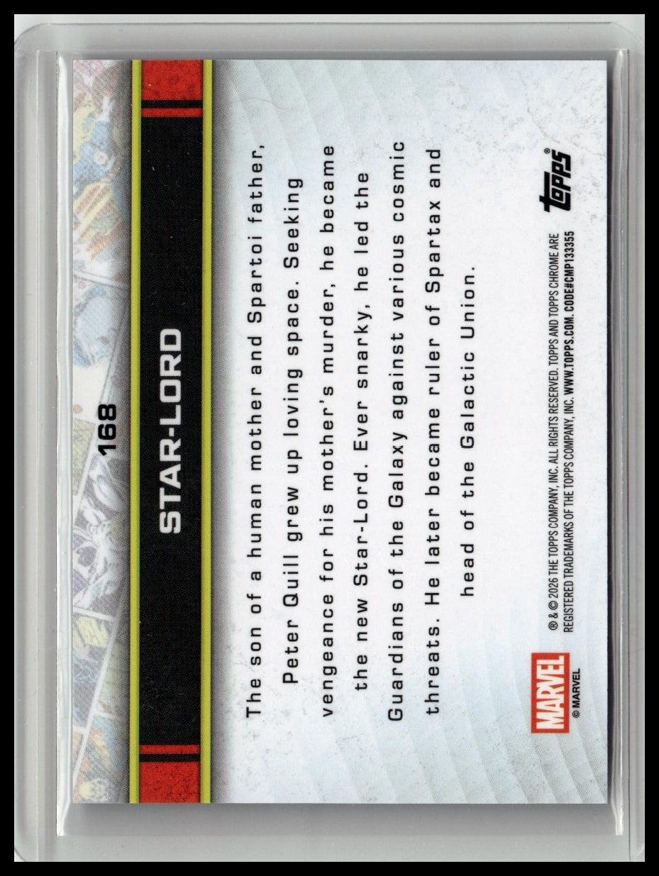 2026 Topps Chrome Marvel Comics Sapphire #168 Star Lord
