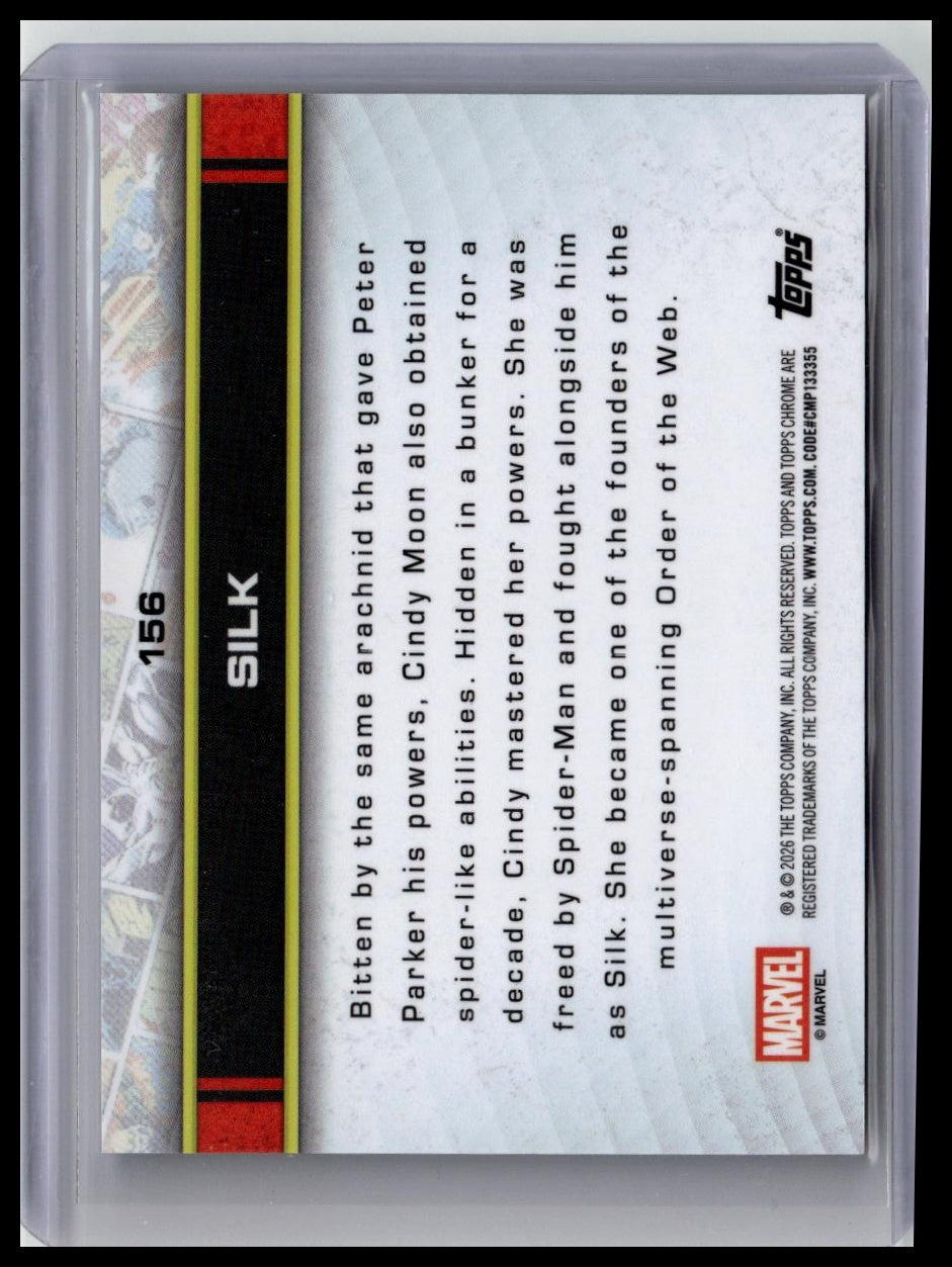 2026 Topps Chrome Marvel Comics Sapphire #156 Silk