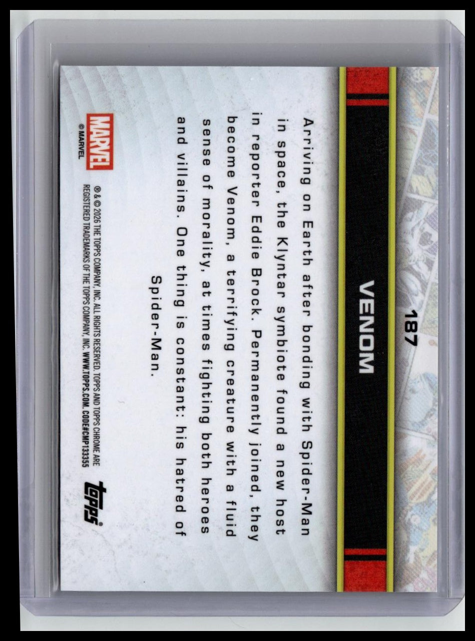 2026 Topps Chrome Marvel Comics Sapphire #187 Venom