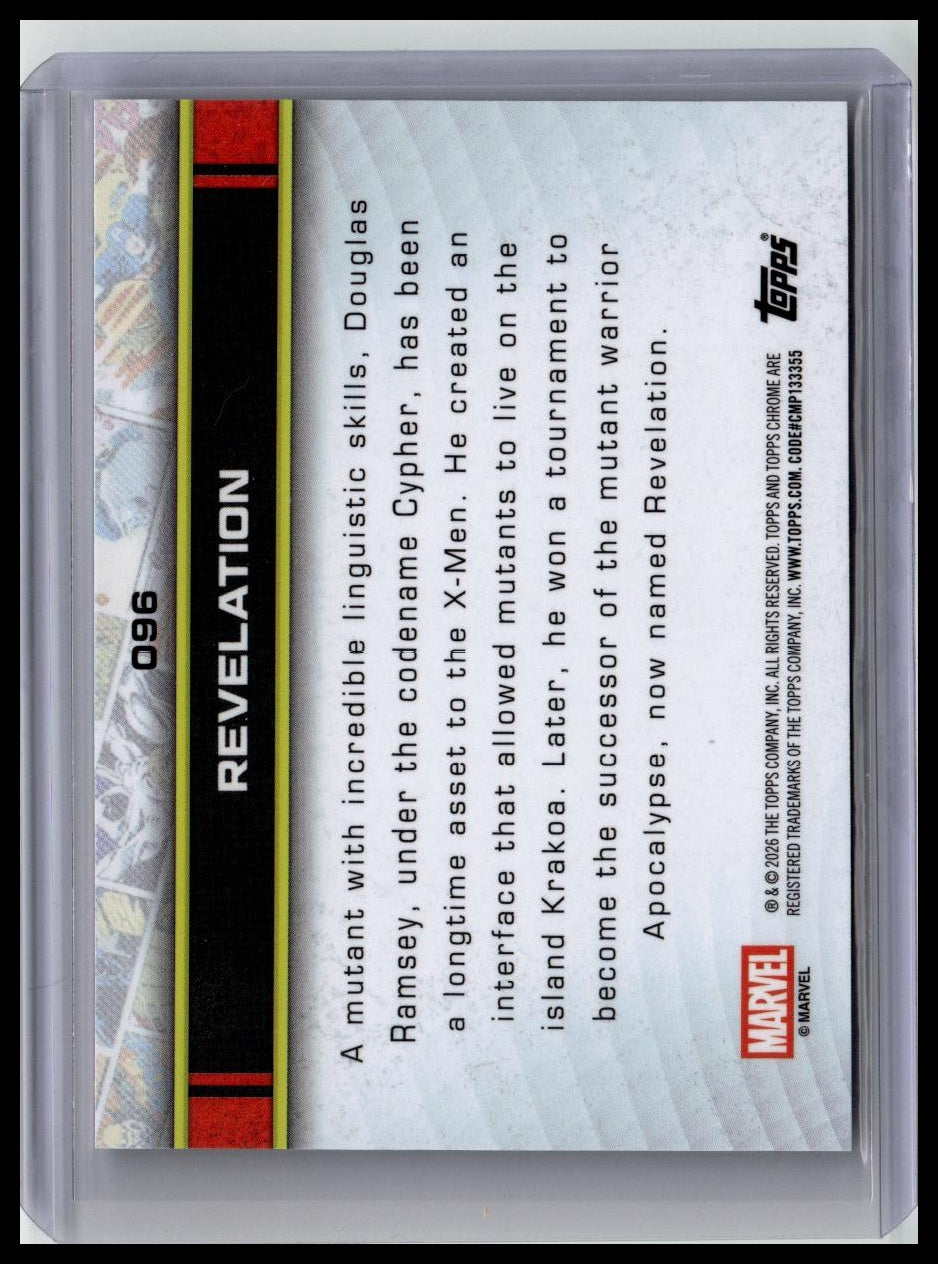 2026 Topps Chrome Marvel Comics Sapphire #96 Revelation