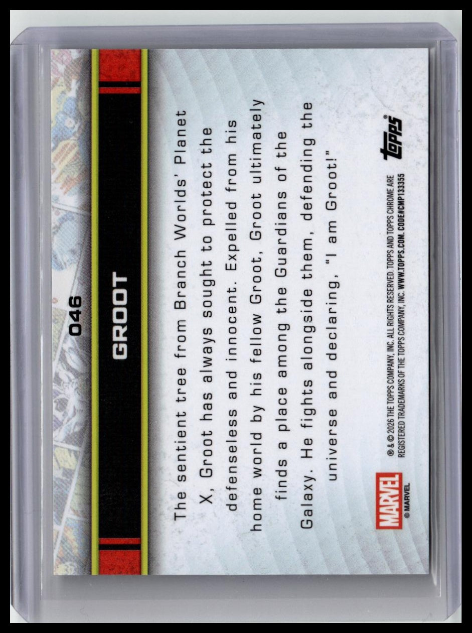 2026 Topps Chrome Marvel Comics Sapphire #46 Groot