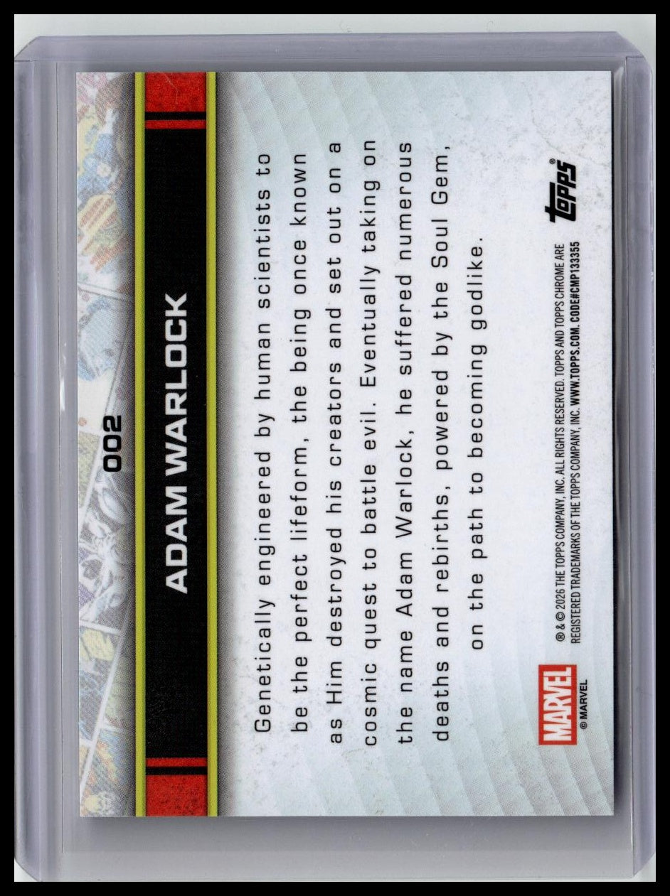 2026 Topps Chrome Marvel Comics Sapphire #2 Adam Warlock