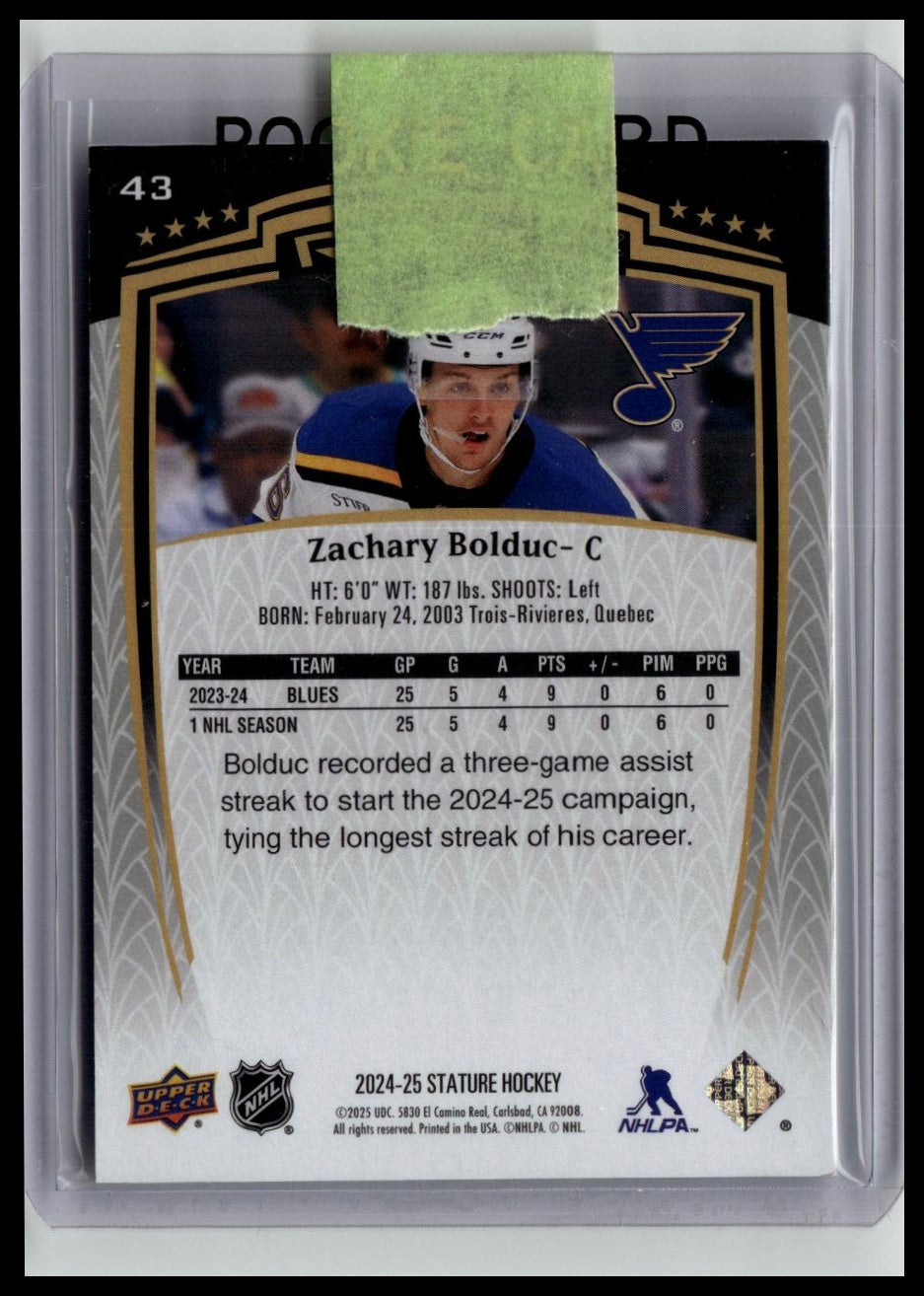 2024-25 O-Pee-Chee Platinum #253 Zachary Bolduc Rainbow