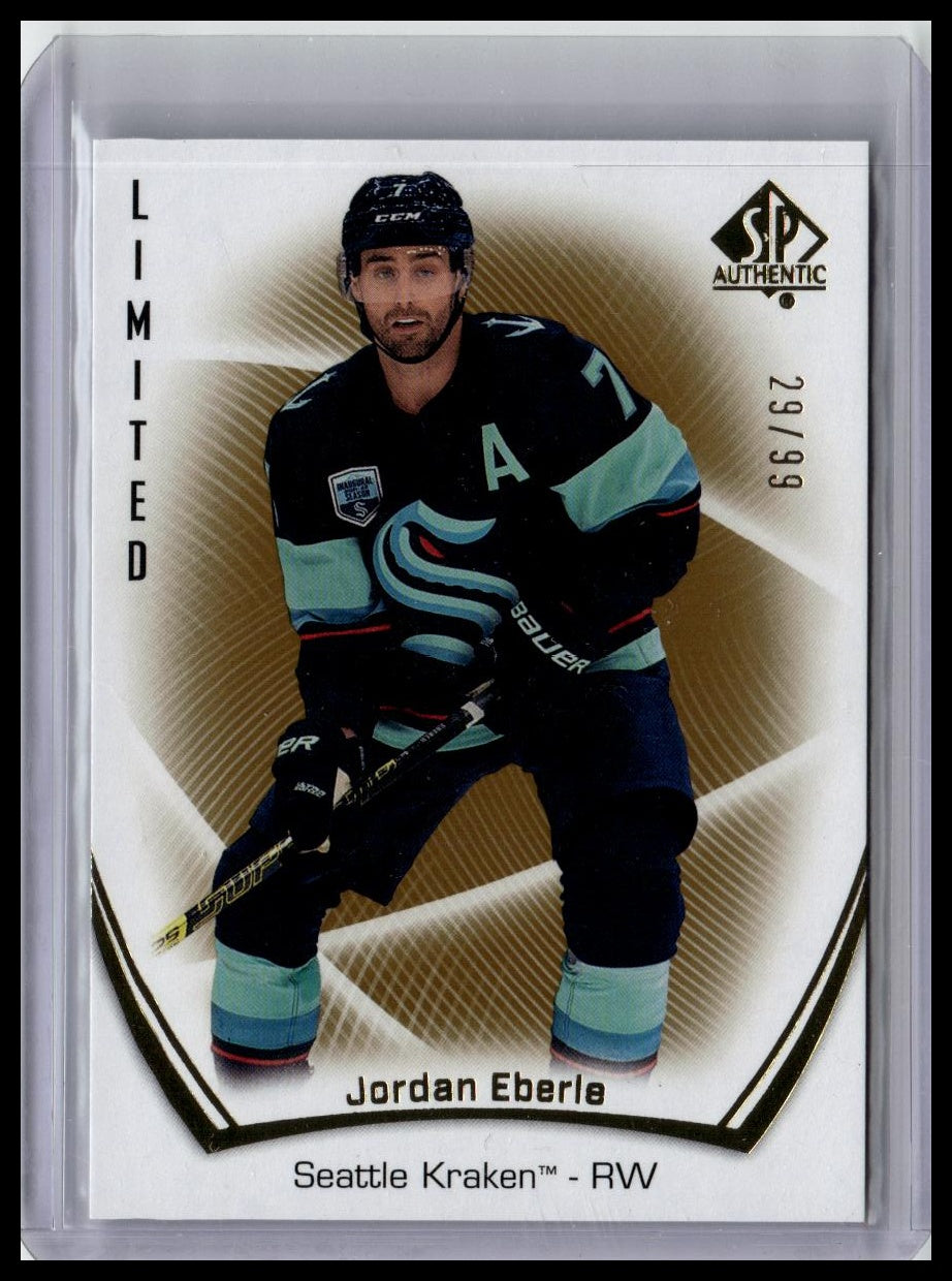 2021-22 SP Authentic #76 Jordan Eberle Limited Gold #/99