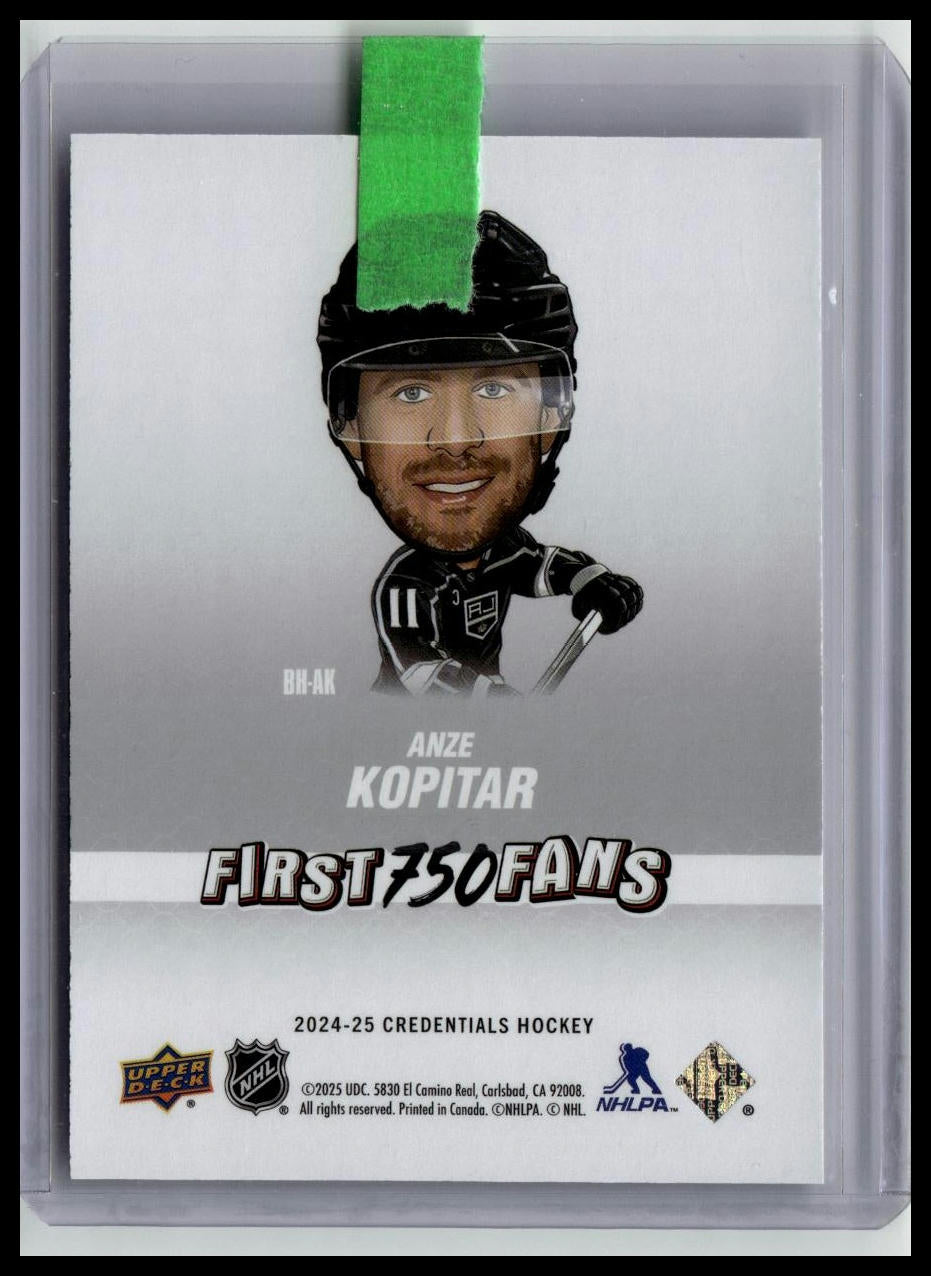 2024-25 Upper Deck Credentials #BH-QH Quinn Hughes Bobbleheads Blue Back