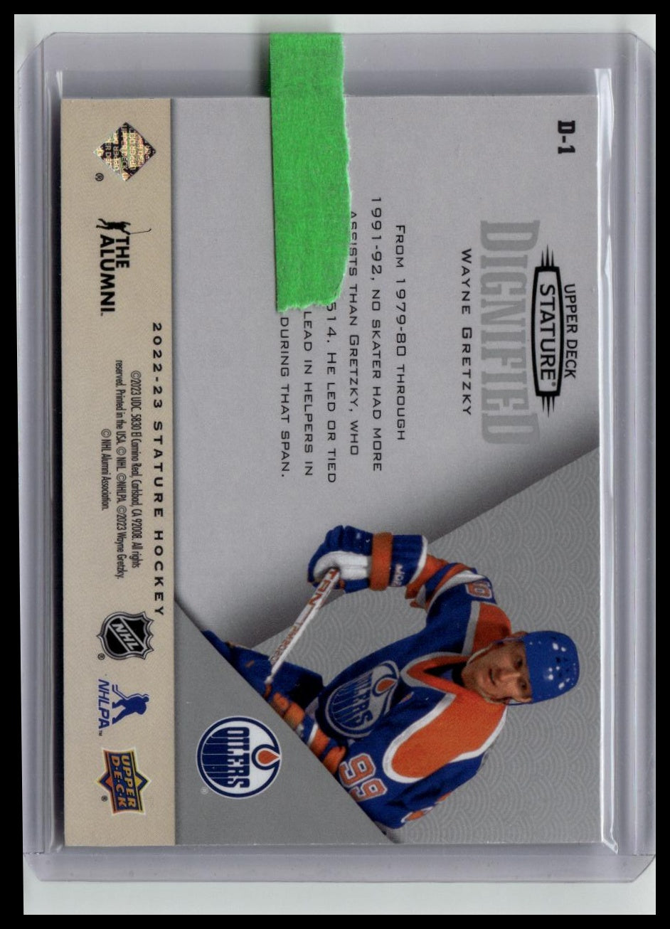 2022-23 Upper Deck Stature #D-1 Wayne Gretzky Dignified