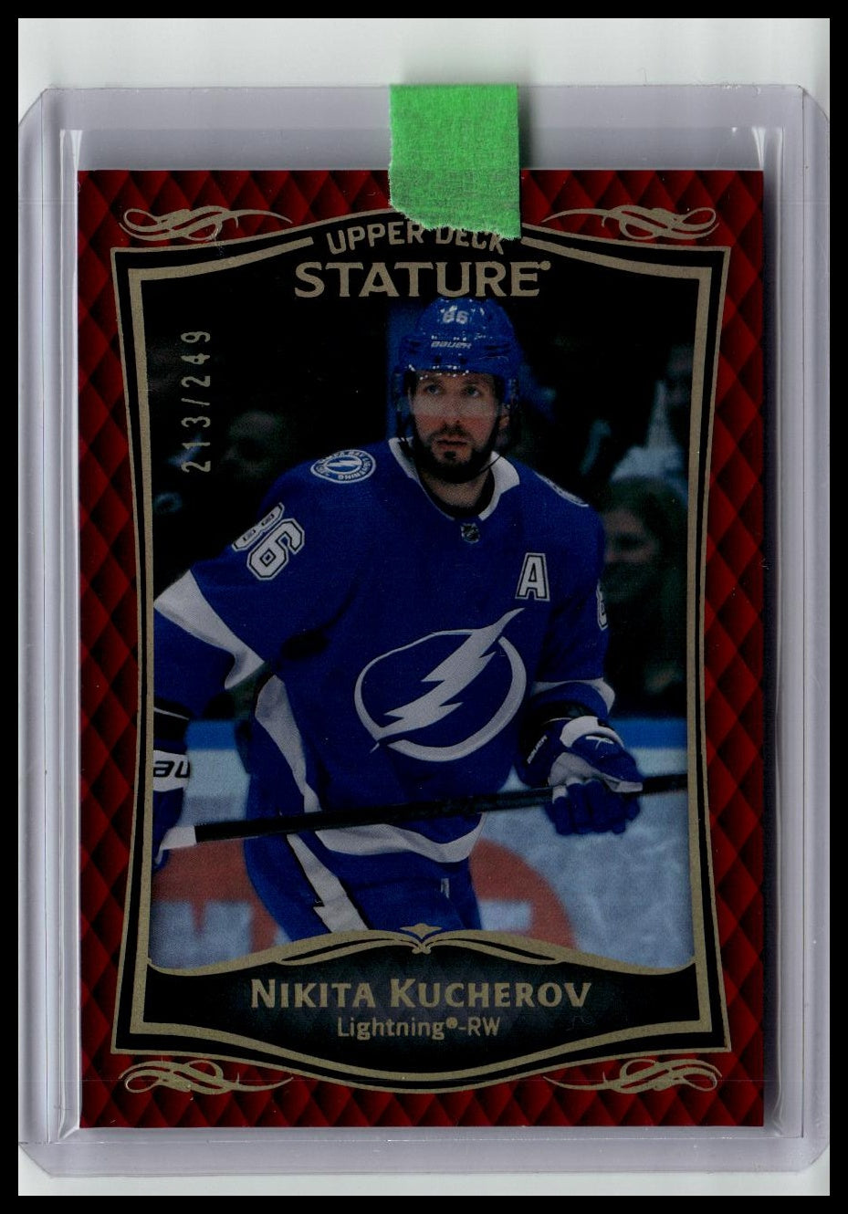 2023-24 UD Stature #20 Nikita Kucherov Upper Deck Stature Red #/249