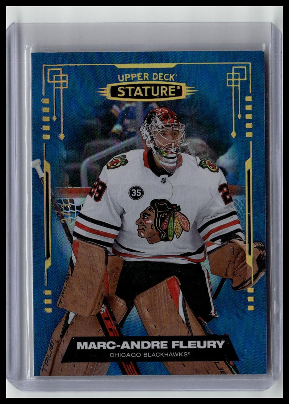 2021-22 Upper Deck Stature #60 Marc-Andre Fleury Photo Variant Green #/66