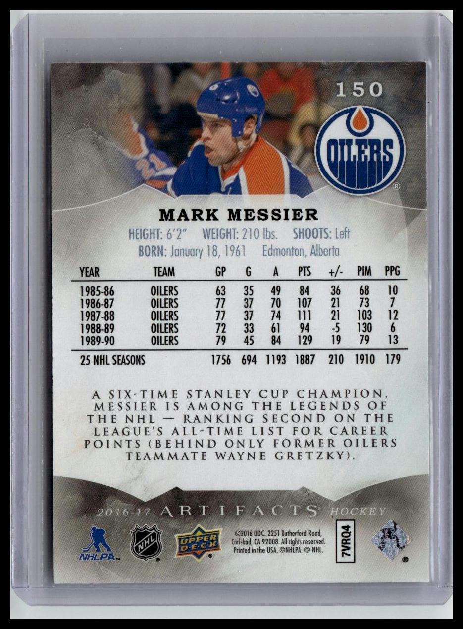 2016-17 Upper Deck Artifacts #150 Mark Messier Ruby #/299