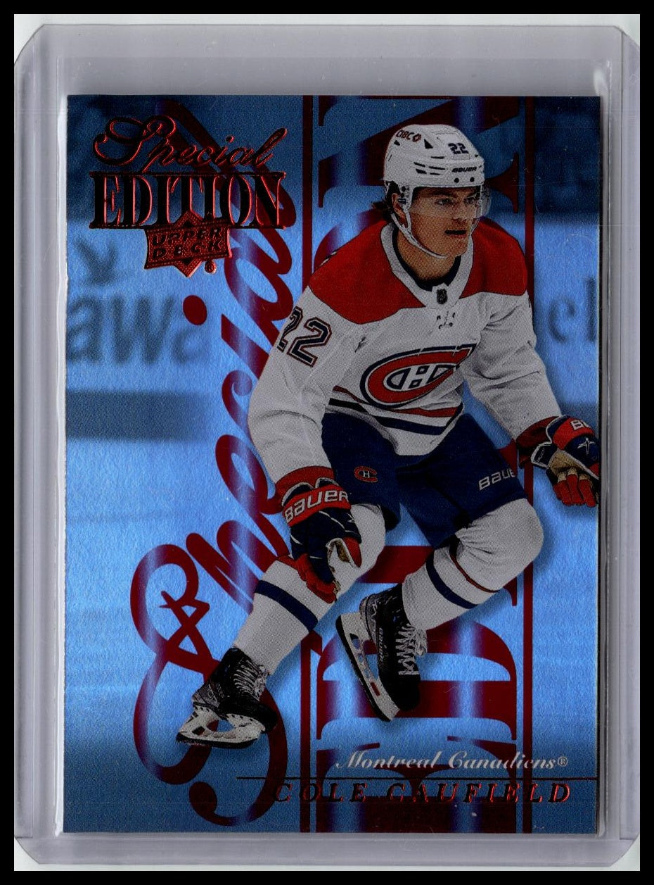 2023-24 Upper Deck #SE-21 Cole Caufield Special Edition Red