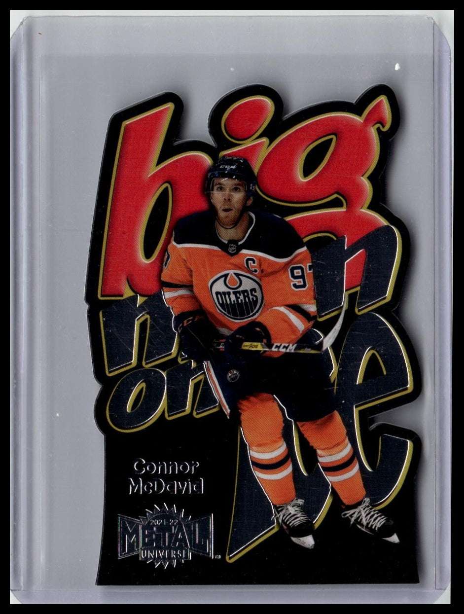 2021-22 SkyBox Metal Universe #BM-40 Connor McDavid Big Man on Ice
