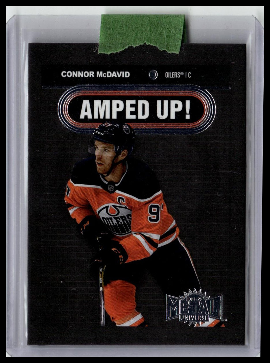 2021-22 SkyBox Metal Universe #AU-1 Connor McDavid Amped Up