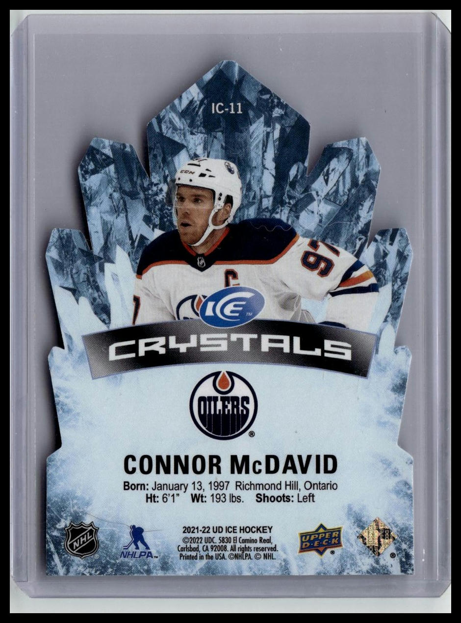 2021-22 Upper Deck Ice #IC-11 Connor McDavid Ice Crystals