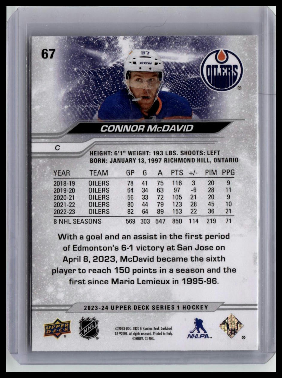 2023-24 Upper Deck #67 Connor McDavid