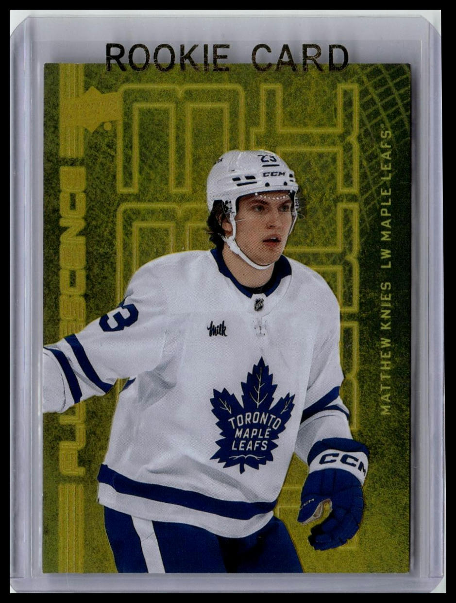 2023-24 Upper Deck #F-38 Matthew Knies Fluorescence Gold #/150