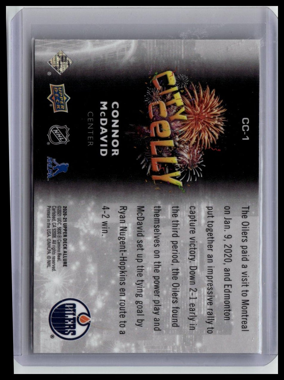 2020-21 Upper Deck Allure #CC-1 Connor McDavid City Celly