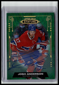 2021-22 Upper Deck Stature #75 Josh Anderson Autographs Blue #/10