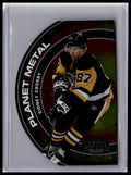2016-17 Fleer Showcase #PM15 Sidney Crosby Metal Universe Planet Metal