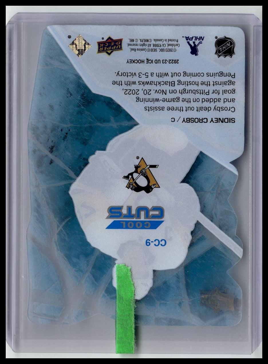 2022-23 Upper Deck Ice #CC-9 Sidney Crosby Cool Cuts