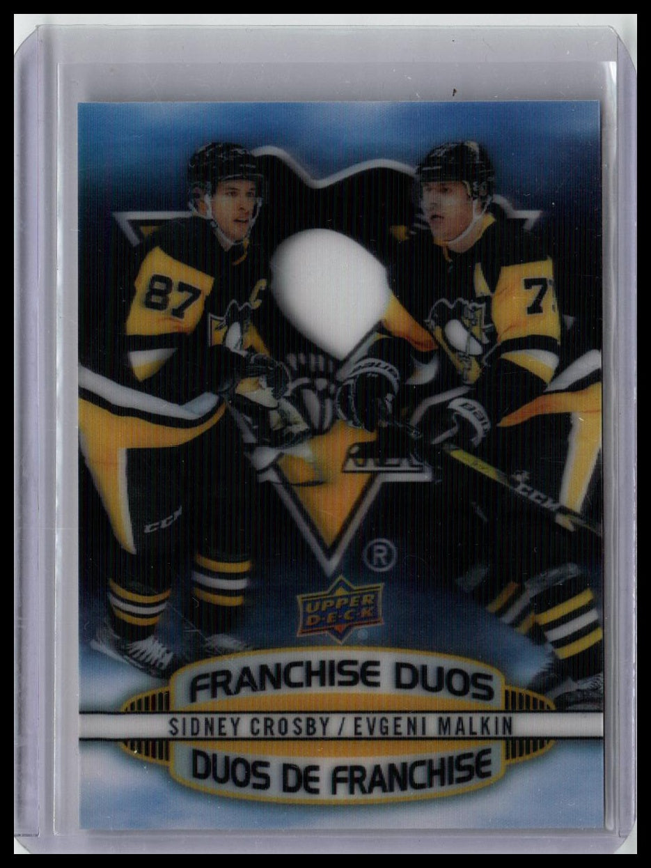 2019-20 Upper Deck Tim Hortons #D-18 Crosby / Malkin Franchise Duos 3D
