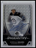 2024-25 SP Authentic #P-13 Nikolaj Ehlers 2023-24 SP Authentic  Pageantry Auto