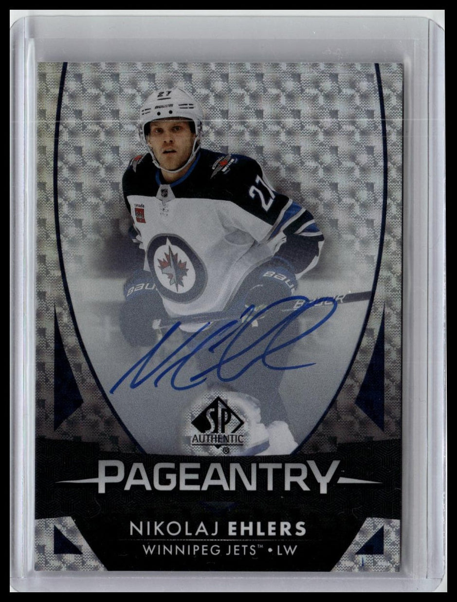 2024-25 SP Authentic #P-13 Nikolaj Ehlers 2023-24 SP Authentic  Pageantry Auto
