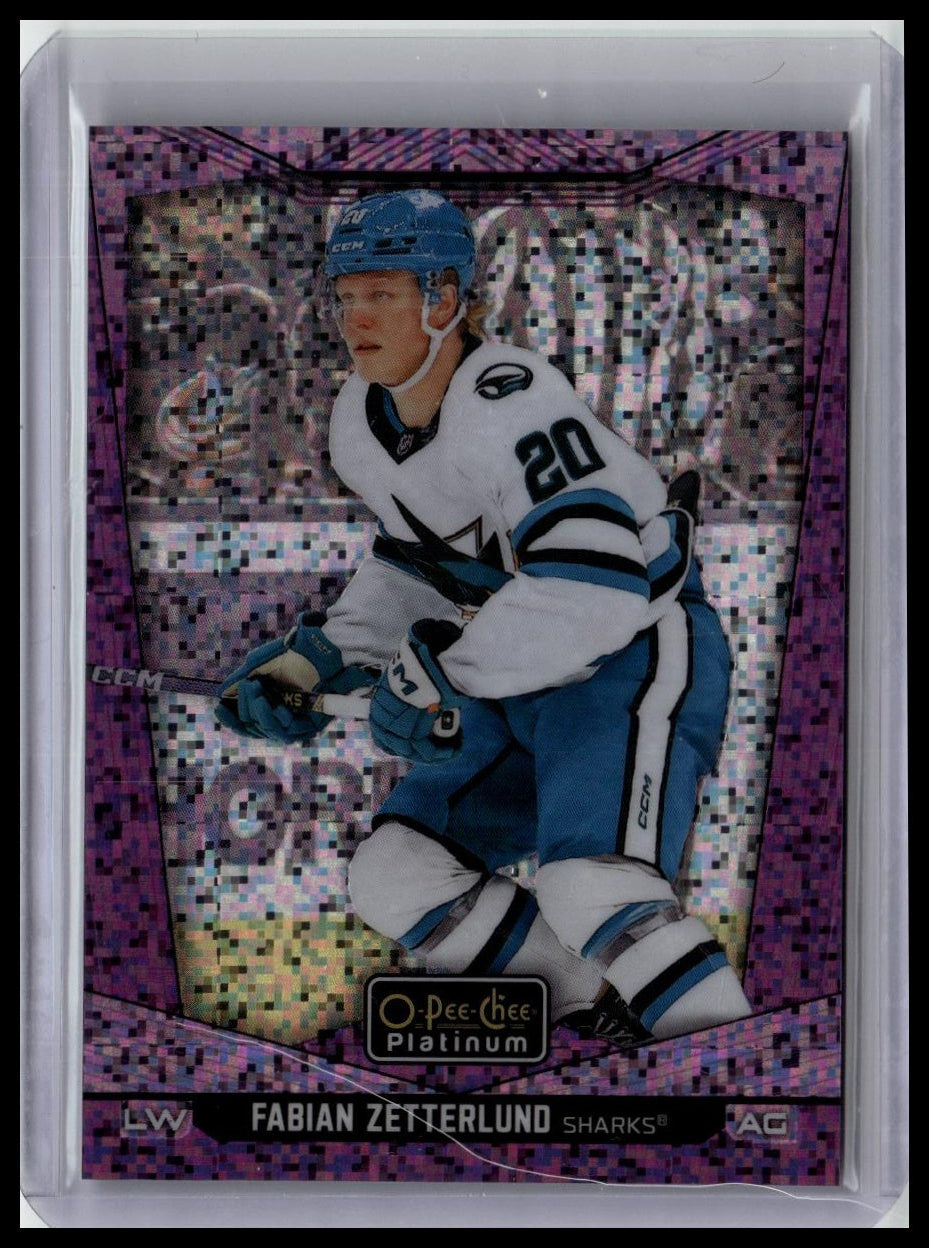 2024-25 UpperDeck OPC Platinum #55 Fabian Zetterlund Violet Pixels
