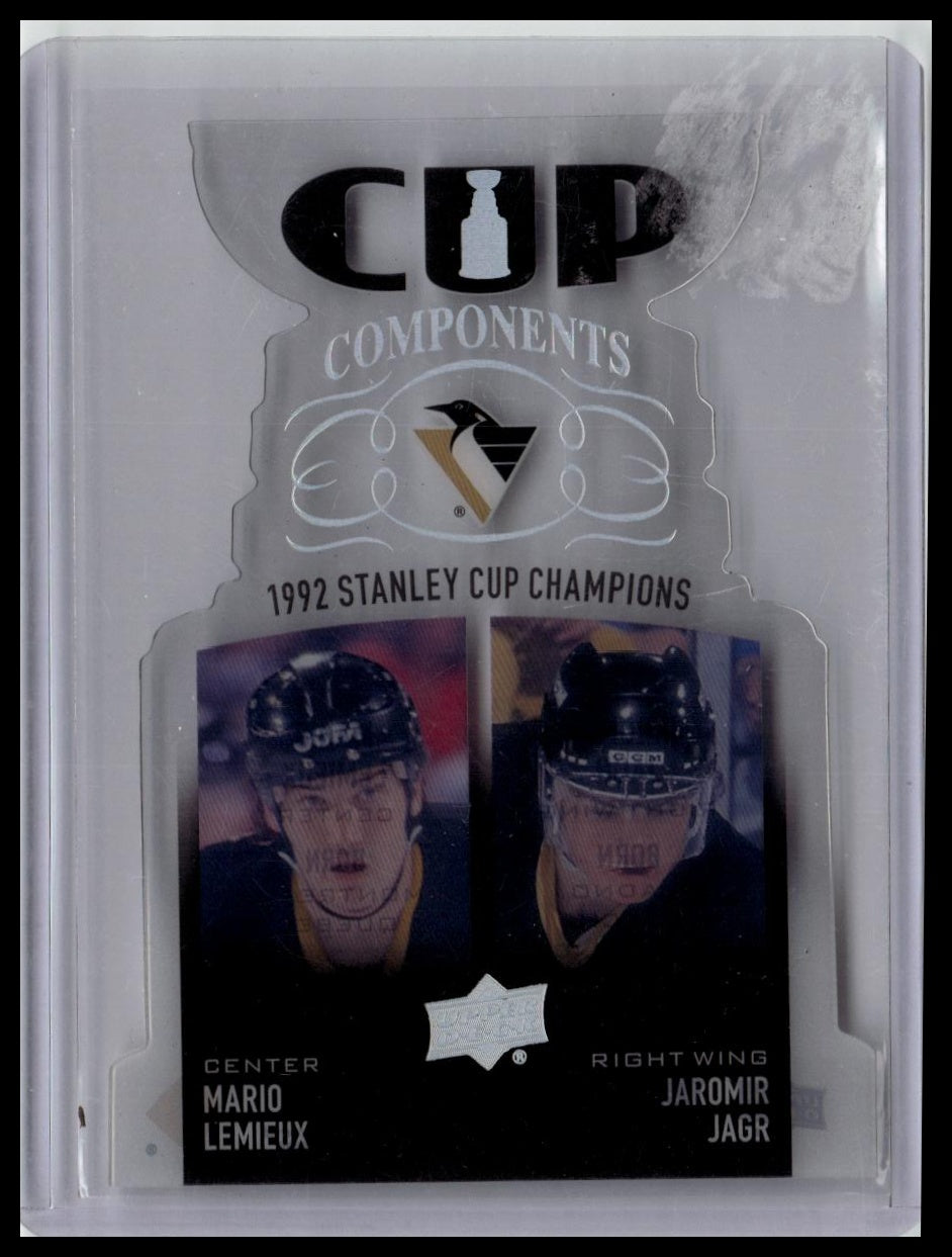 2018-19 Upper Deck #CCP-LJ Mario Lemieux / Jaromir Jagr Cup Components