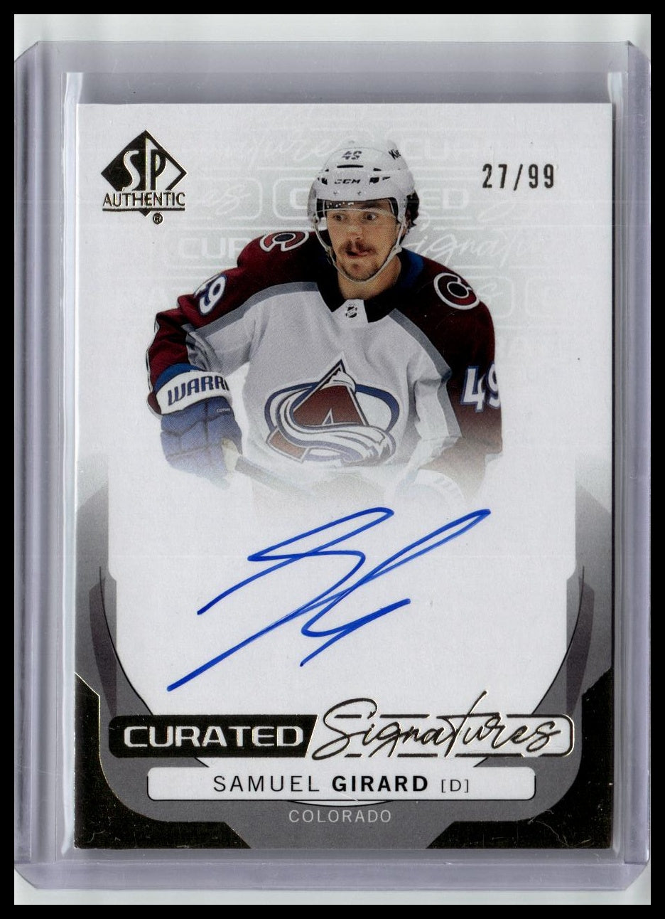 2024-25 SP Authentic #SPC-SG Samuel Girard Curated Signatures #/99