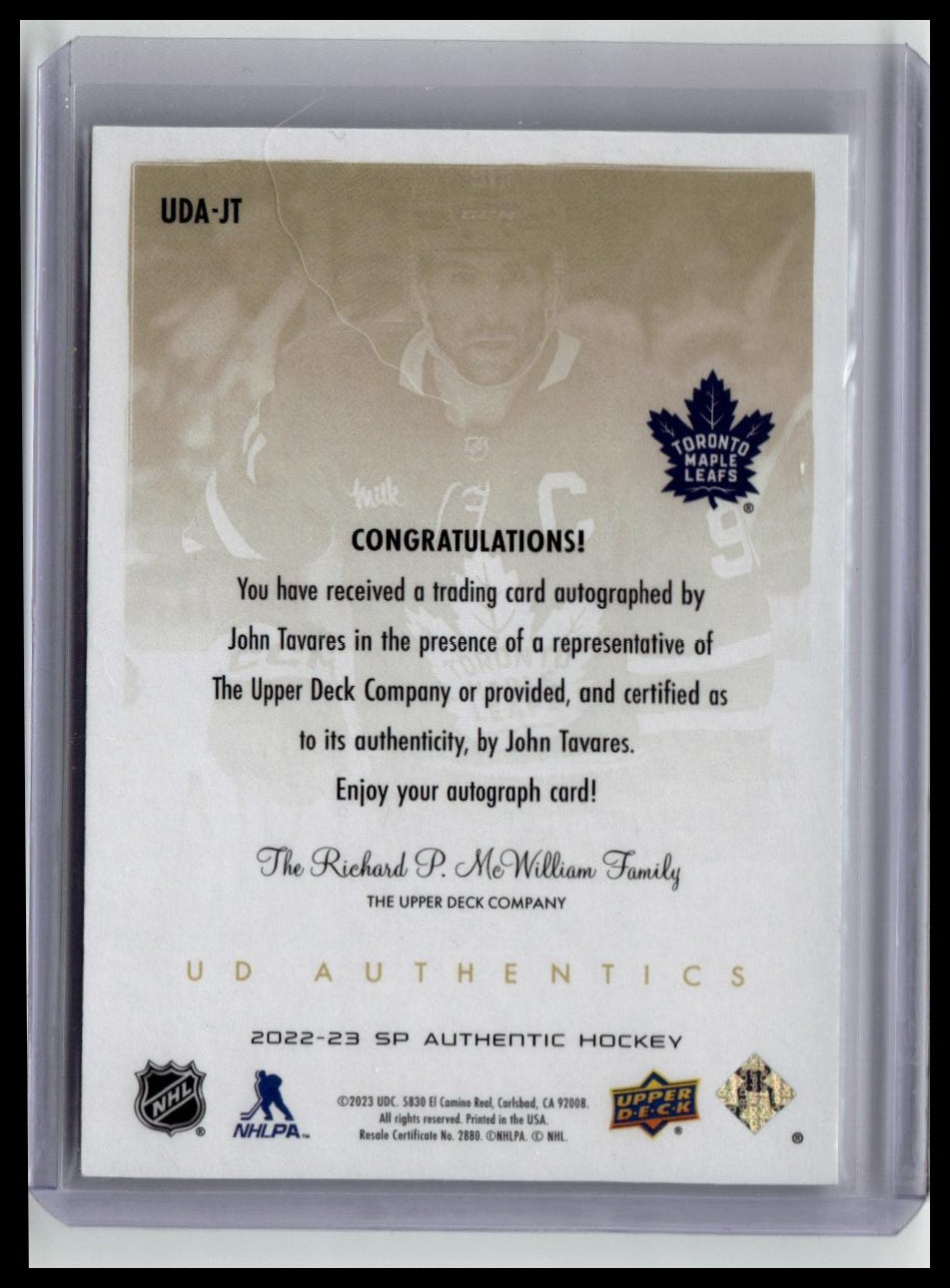 2022-23 SP Authentic John Tavares