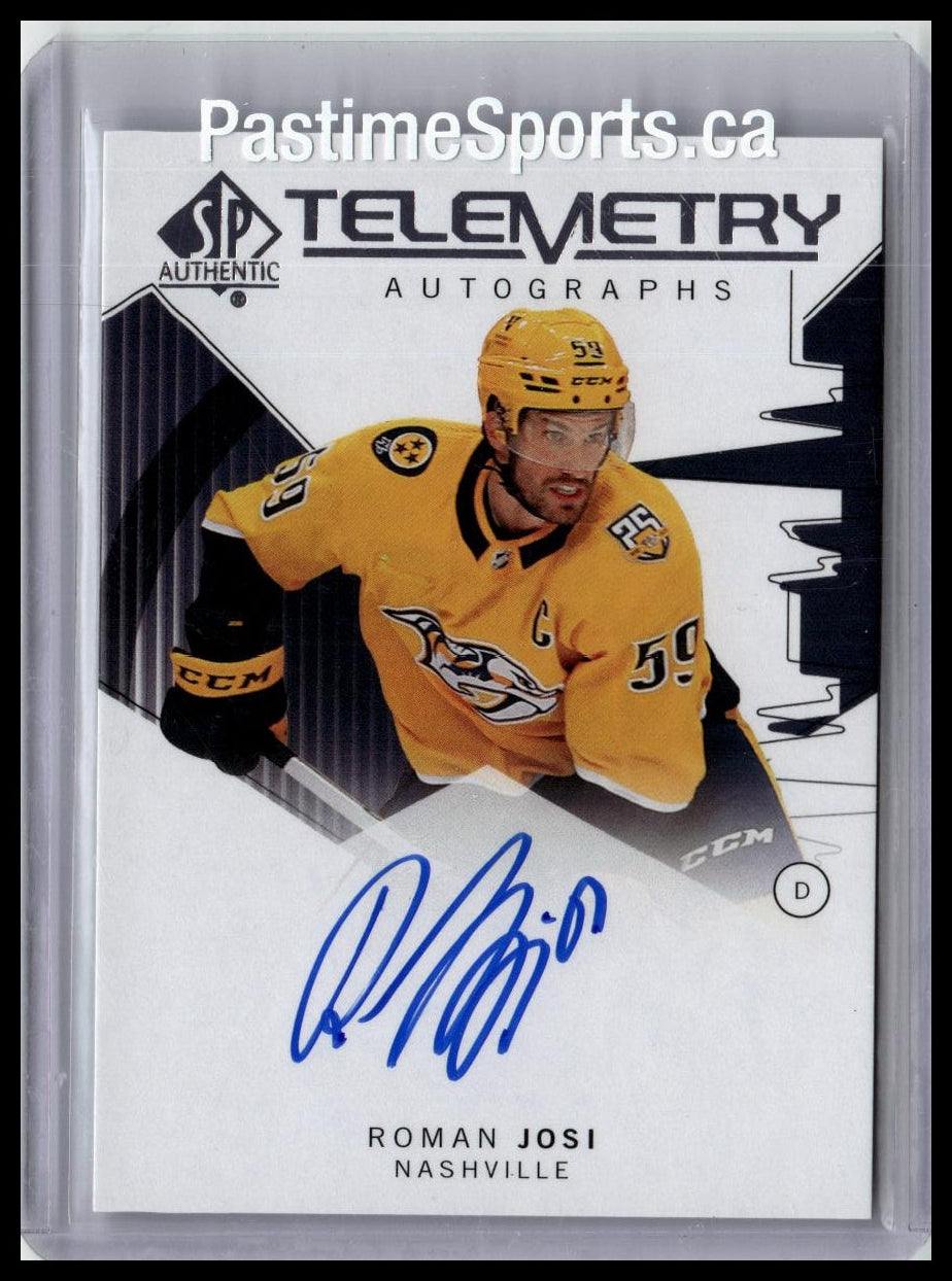 2024-25 SP Authentic Telemetry Roman Josi T-RJ