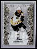 2025-26 Upper Deck Artifacts #78 David Pastrnak Lime Green #/125