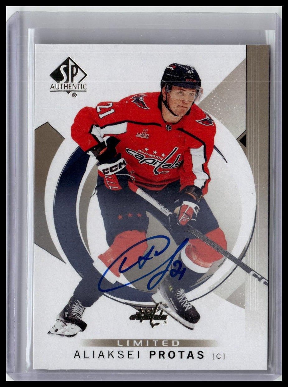 2024-25 SP Authentic #70 Aliaksei Protas Auto Limited