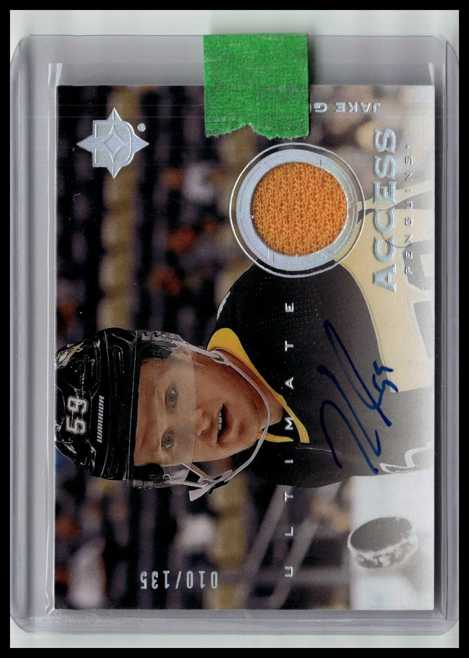 2019-20 UD Ultimate Collection Jake Guentzel Ultimate Jersey Autographs #/135