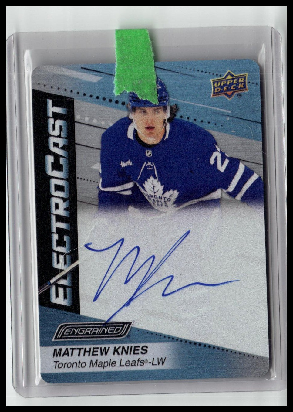 2023-24 UD Engrained Matthew Knies Electrocast rookie auto