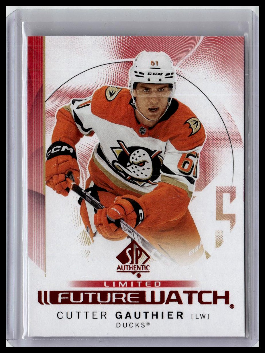 2024-25 SP Authentic #147 Cutter Gauthier Limited Red
