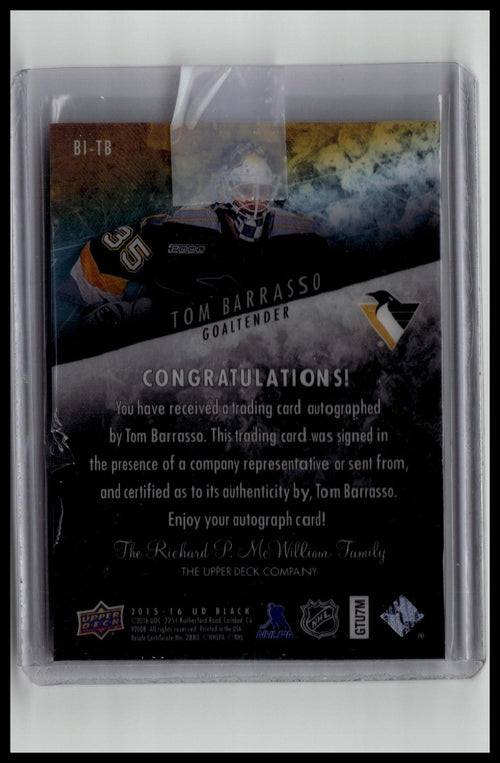 2015-16 UD Ice Tom Barrasso